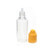 Othmro PE Translucent Dropper Bottle, 20ml Small Mouth Drop Bottles Empty Squeezable Eye Liquid Dropper Bottle Yellow cap 50pcs