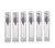 10ML 6PCS Airless Empty Refillable Pump Bottle Airless Vacuum Pump Cream Lotion Bottle Travel Bottles Clear
