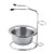 2 in 1 Shaving Bowl and Stand Shaving Mug Holder Kit Men Shave Tool Kit Stainless Steel Shaving Brush Stand Holder plus Soap Mug Bowl