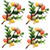 WDDH Easter Egg Flower Picks, 4Pcs Easter Egg Tree Branch Ornaments, Creative Branch String Home Ornament for Home Spring Easter Decor