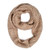 TrendsBlue Premium Winter Thick Infinity Twist Cable Knit Scarf, Beige