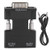 Yoidesu 1080P HDMI to VGA Adapter Audio Video Converter Adapter Portable Digital-to-Analog Converter with 3.5mm Cable for PC Laptop TV(Black)