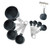 Measuring Cups And Spoons Set Measuring Set Measuring Spoon Stainless Steel Measuring Spoons Set for Dry and Liquid Ingredients (Grey-8)