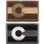 Bundle 2 Pieces - Tactical Colorado State Flag Patch with Backing Multi-tan Black White Decorative Embroidered Appliques