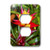 3dRose lsp_34477_6 Two Plug Outlet Cover with Red and Yellow Tropical Flower