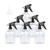 HATOKU 6pcs 16oz Empty Clear Plastic Spray Bottles, Adjustable Head Sprayer for Cleaning Solutions, Planting, Cooking