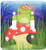 3dRose LLC lsp_63023_2 Frog On A Mushroom with Sunset Double Toggle Switch