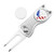 CoverMay Foldable Golf Divot Repair Tool and Golf Ball Markers Set (Silver Divot Tool-USA Eagle Marker)