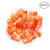 RJ45 Connector Cat5E Cat5 Crimp Modular Connector 100 Pack Ethernet Network Cable Plug Crystal 8P8C(Orange)