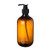 liuqingwind Refillable Bottle 300/500ml Lotion Shampoo Shower Gel Holder Soap Dispenser Empty Bath Pump Bottle(Brown 300ml)