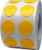 Yellow Color Coding Labels for Organizing Inventory 0.50 Inch Round Circle Dots 1,000 Total Adhesive Stickers On A Roll