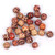 HOUSWEETY 100pcs 10mm Natural Painted Wood Spacer Beads Round Loose Wooden Bead for Jewelry Making Craft Hair DIY Macrame Rosary Bracelet Necklace
