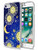 Ecute Clear Flexible Side Style Hard Back Case Compatible with iPhone 8 Plus/7 Plus - Moon Star Galaxy