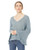 Jack by BB Dakota Junior's Talk Rayon Crepe Bell Sleeve top, ice Blue, Extra Small