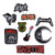 9-Pack AC DC ACDC Patch,Heavy Metal Rock Moon Embroidered Patch Iron On Sew On Appliques Rock Band Badge Sign(by Addones)