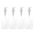 HEMOTON 4 PCS 500ml Empty Pump Bottle Pump Head Bottle Plastic Dispenser for Creams, Body Wash, Hand Soap, Shampoo (Clear BottleplusWhite Pump)