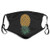 Pineapple Upside Down Black Washable Reusable Dust Filter and Reusable Windproof Mouth Warm Cotton Face