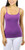 ToBeInStyle Women's Adjustable Spaghetti Strap Cropped Cami Tank - Violet - S
