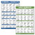 2 Pack: Dumbbell Workout Poster plus Cable Machine Exercise Routine - Set of 2 Workout Charts (Laminated, 18 inch x 27 inch)