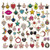 60pcs Assorted Gold Plated Lollipop Enamel Animals Fruit Moon Star Dainty Dangle Flowers Pendants Charms Necklace Bracelet Charms for Jewelry Making HM484 60pcs Assorted Gold Plated Lollipop Enamel Animals Fruit Moon Star Dainty Dangle Flowers Pendants Charms Necklace Bracelet Charms for Jewelry Making HM484