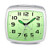 Silent Non Ticking Analog Alarm Clock with Nightlight Snooze Travel Alarm Clock Silent Sweep Second Hand, Lightweight Analog Quartz Clocks for Bedrooms(Silver)