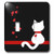 3dRose lsp_164792_2 Pet Lovers Red Hearts White Kitty Cat Double Toggle Switch