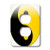 3dRose lsp_38054_6 Ying-Yang 2 Plug Outlet Cover Black/Yellow