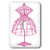 3dRose lsp_35418_1 Pink Dress Form Toggle Switch  Multi-Color
