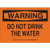 Brady 126545 Chemical and Hazard Sign  Legend"Do Not Drink The Water"  10" Height  14" Width  Black on Orange