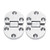 GLOGLOW 2Pcs Table Flap Hinges  Zinc Alloy Table Flap Hinges Mini Self-Supporting Hinge Home Furniture Oval Hardware for Folding Tabletop Desk