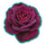 Purple Rose Vinyl Sticker - Car Phone Helmet Bumper Sticker Decal