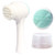 Face Brush - 2 in 1 Facial Cleansing Brush Double-sided Facial Cleaning Brush with Soft Bristles Silicone Massager for Deep Pore Exfoliation  Wash Makeup  Massaging  Acne  Blue