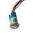 ESUPPORT 12V Car Auto Green LED Light Momentary Speaker Horn Push Button Metal Toggle Switch 19mm Socket Plug