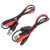 Bnc Plug Oscilloscope Test Probe Cable Roadiress 2pcs Lead Male Q9 To Dual Alligator Clip 0.5m
