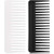 Large Hair Detangling Comb Wide Tooth Comb for Curly Hair Wet Dry Hair  No Handle Detangler Comb Styling Shampoo Comb  Black  White