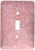 3dRose LLC lsp_35365_1 Pink Flowers On Pink Single Toggle Switch