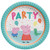 Peppa Pig Paper Round Plate 9"  Multicolor  Disposable  8 Pcs.