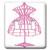 3dRose lsp_35418_2 Double Toggle Switch with Pink Dress Form