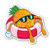 Pineapple Chillin Sticker Funny Stickers - Laptop Stickers - 2.5 Inches Vinyl Decal - Laptop  Phone  Tablet Vinyl Decal Sticker S214383