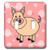 3dRose lsp_6179_2"Pink Piggy Design  Happy Pig Double Toggle Switch  Multicolor
