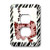 3dRose lsp_38929_6 Pink Sleeping Cat On Zebra 2 Plug Outlet Cover