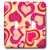 3dRose lsp_11224_2 Pink And Orange Hearts Double Toggle Switch
