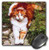 3dRose LLC 8 x 8 x 0.25 Inches Orange Cat Mouse Pad  mp_574_1