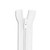 6" Nylon Coil Non-Separating Pant Dress Boot Zipper White Zip for Sewing Craft