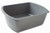 Rectangular Plastic Wash Basins  Gray  7 Quart.