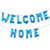 16 inch Welcome Home Balloon Banner Style Balloons Foil Letter Balloon Anniversary Celebration Party Decorations  Welcome Home Blue