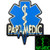 LEGEEON EMT EMS Paramedic Thin Blue Line Glow Dark GITD 3D PVC Rubber Fastener Patch