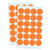 1200 Pack  1" Round Color Coding Circle Dot Sticker Labels - Orange