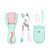 Eyelash Curler  3 Different Size Mini Portable Eyelash Curlers Kit  Include Eyebrow Trimming Knife and Silicone Refills Pads  Fits All Eye Shapes Get Gorgeous Eye Lashes in Seconds New Blue