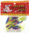 Big Bite Baits FG240 Fat Grub  Pink  Blue Glitter and Chartreuse Finish